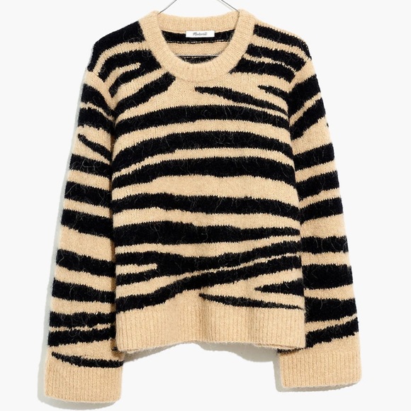 Madewell Pullover Sweater in Tiger Stripe - Picture 5 of 10